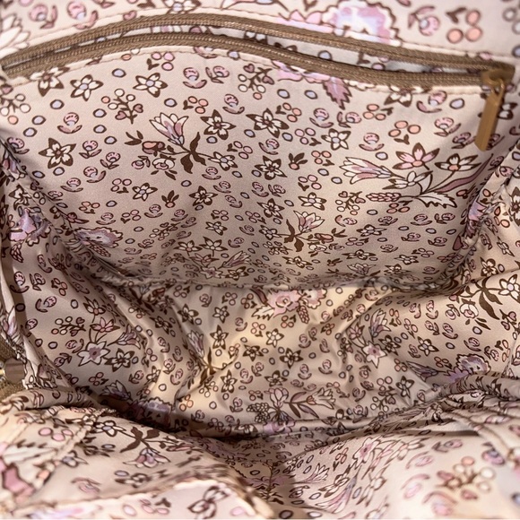 Vera Bradley Meadowlark Tan Small Backpack in Performance Twill - Picture 4 of 8